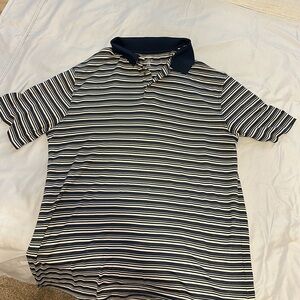 Men’s Big and Tall 3XL Reebok Gold shirt in navy and tan